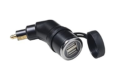 Cellularline ACCMOTODIN2USB Adaptateur 12V avec connecteur DIN à Double USB