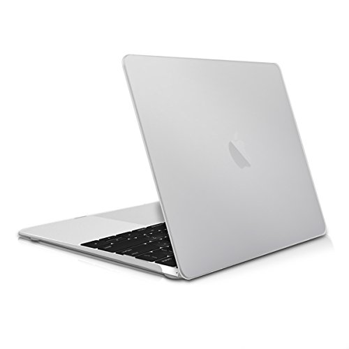 kwmobile Hardcase Laptop Hülle für Apple MacBook 12″ – Matt Transparent dünne gummierte Schutzhülle Cover Case Tasche - 5