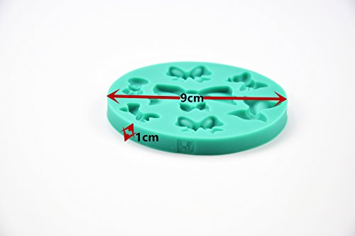 tangchu Silikon oval Fondant Kuchen Schleife Form 9 * 8,8 cm grün… - 2