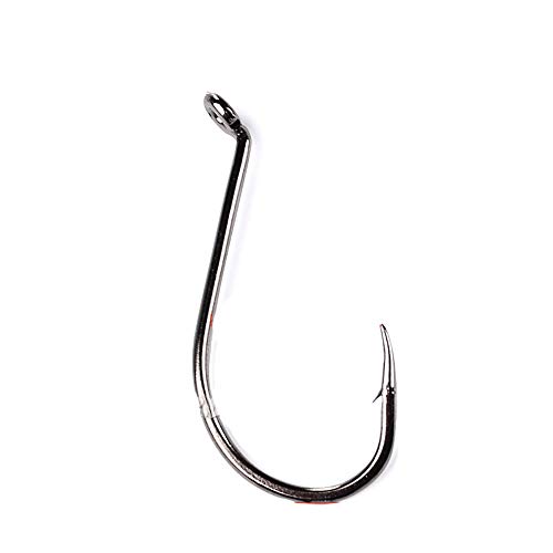 Ouken barbelé Rond d'été Pêche Crochet 1/0 (100 pcs/lot) L Style 1