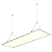 Produktbild Albrillo 2880lm Super helle LED Panel Deckenlampe 120x30cm - Warmweiß 3000K Deckenleuchte inkl. einstellbare Seilaufhängung und Trafo, Ultraslim 36W Deckenpanel für Büro, Keller, Badezimmer, Weiß