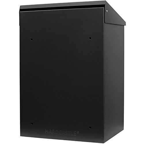 Hardcastle Großer Außen-Briefkasten zur Wandbefestigung – Schwarz - 4