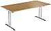Produktbild Tisch, zusammenklappbar, rechteckig, verchromtes Bein (F3B) H725xW1300xD800, Buche