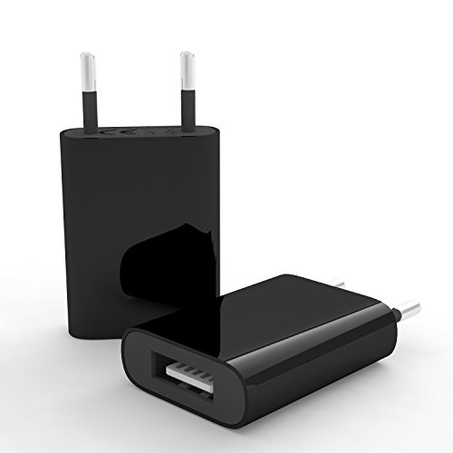 esorio® Netzstecker für alle USB kompatiblen technischen Endgeräten schwarz