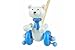 Wooden Polar Bear Push a long Toy for Toddlers