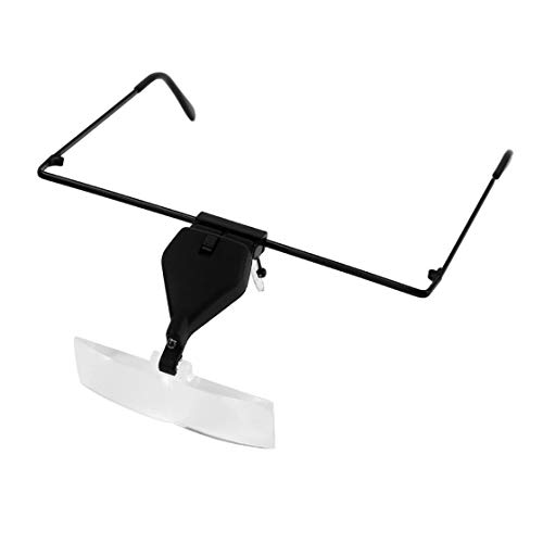 Eyelash Extension LED Light Magnifying Spec Glasses Hands Free Magnifier Portable Tools for Reading Book Newspaper Drawing Handicraft Tailoring Rone Life
