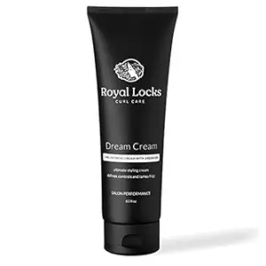 Dream Cream Ultra Curl Cream by Royal Locks. 12.8 oz Curly Hair Product with Moroccan Argan Oil for Conditioning & Anti Frizz + Super Hold Defining and Styling Ingredients for All Curl Types