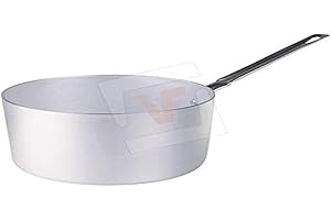 Pentole Agnelli pcmx0520 Casserole Haute en Aluminium avec Manche, INOX, 20 cm