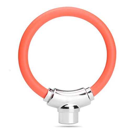 Preisvergleich Produktbild BPXT Kettens Chloss, Fahrradschloss Ringschloss Diebstahlsicheres Stahlkabelschloss Mountain Road Bike Mini-Ringschloss (Farbe : Orange)
