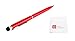 Produktbild 2-in-1 Touchscreen Eingabestift in Rot – mit integriertem Kugelschreiber und Befestigungsclip – für Blaupunkt Travelpilot 53² CE / EU LMU | 73² CE / EU LMU | 53 Cam EU AMW/LMU Navis
