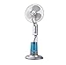 Produktbild FFF-VENTILATOR Industrielle Fan Wasser Spray Fan Luftbefeuchter Fan Mute Große Luftmenge Fernbedienung Bodenventilator Vertikale Elegante Silber (Drei-Blatt Fernbedienung)