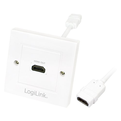 Logilink LogiLink AH0014 HDMI Adapter, Steckdose, 1-port, weiß AH0014 LogiLink AH0014 HDMI Adapter, Steckdose, 1-port, weiß Cables Adapters