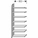 Produktbild Kerkmann Regalfeld Büroregal Dante BXHxT 800x2600x325mm weiß 7 Böden