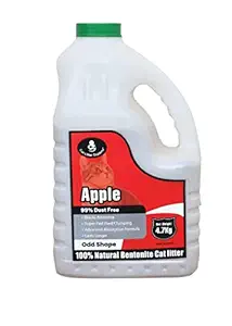 Cat Litter Experts Apple Scented Scoopable Clumping Odd Shape Cat Litter 4.7Kg