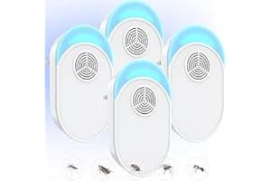 GBARAN Ultraschall Schädlingsbekämpfer 4 Stück, Mäuseabwehr Ultraschall Elektrisch Insekten Mäuse Repellent, Mausefalle Effiziente Abwehr von Ratten, Mücken, Mäusen, Kakerlake