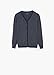MANGO KIDS - Contrast elbow-patch cardigan - Size: 5-6 years - Color: Medium Heather Grey