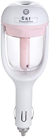 OneCreation Portable Mini Car Humidifier Ultrasonic Aroma Diffuser Humidifier Air Purifier Mist Maker for Car(Pink)