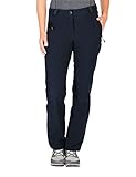 elastisch Jack Wolfskin Damen Activate Thermic Pants Softshell-Hose, Midnight Blue, 42