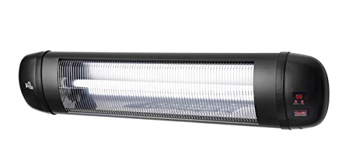 2.000 Watt Firefly Wandheizstrahler mit Halogen-Infrarot-Röhre und Fernbedienung / Tarrassen Heizstrahler - 3