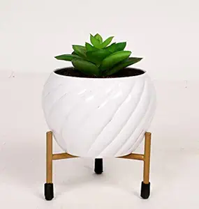 HINS Metal Embossed 4 inch Round Shape Flower Plant Pot For Indoor Plants (White) Metal Pots For Indoor Plants I Elevated Garden Planter I Raised Planter I Desk Plant I Raised Planter Box I Ascent Homes Metal Planter I Raised Planter Box With Legs I Brass Pots For Indoor Plants I Golden Planter I Mid Century Plant Stand I Brass Planters For Indoor Plants I Indoor Plant Stand For Living Room I Metal Planters Pot For Indoor Plants designer pots for indoor plants