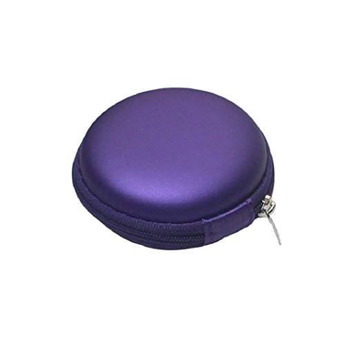 Lanspo Geschenk Tasche für Fidget Hand Spinner Dreieck Finger Spielzeug Focus ADHS Autismus Daten Kopfhörer Kabel Kopfhörer Kopfhörer Tasche Box Portable Carry Case Packet (Lila 2)