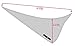 "December-Triangular Neckerchief for Baby-Asymmetrical -  Pink - Medium