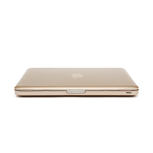 Macbook Pro 13 Retina Hülle,TECOOL [Ultra Slim Serie] Plastik Hartschale Schutzhülle Snap Case und Silicon Tastatur Abdeckung für Apple MacBook Pro 13,3 Zoll – Gold - 3