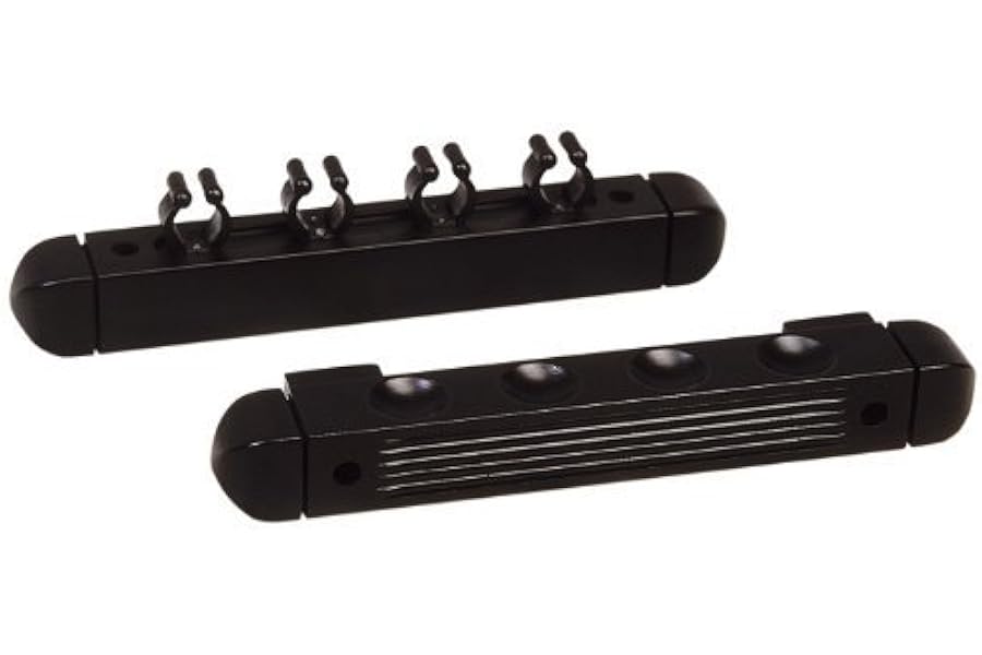 Cue Wall Rack Holds 4 Cues - Black