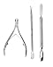 Best Deal Professional Quality Manicure Pedicure Nail Art Tools Set With Pack of 3 Metal Tools Including Pushers And Nipper / Trimmer And False Nails / Tips Clipper / Edge Cutter By VAGA