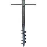 SUME Beach Umbrella Fixing Stake Metal Twist Pile Strong Beach Umbrella Mast Stabilizer