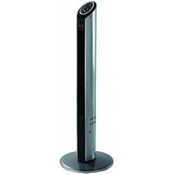 Bionaire - BT001 - Colonne ventilateur ultra mince - modèle à oscillation programmable - hauteur 94 cm - argent/noir