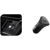 Spigen Tesla Model Y (2024-2023) & Model 3 (2023) Orta Konsol Kablosuz Şarj B&ouml;lmesi D&uuml;zenleyici Spigen 30W USB-C Ara&ccedil; i&ccedil;i Hız