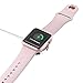 Price comparison product image Wireless Charger Charging Station For Apple iWatch Series 1/2/3/4 Magnetic Charger Charging Pad Cable 38/42mm (White)