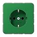 Produktbild Jung Schuko Steckdose 16 A 250 V Bruchsicher Serie CD grün, 1 Stück, CD 1520 BF GN