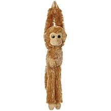 Hanging Chimp Brown 19In Aurora - Chimpancé de peluche (48,3 cm),