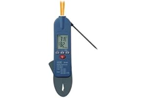 CEM Instruments 3 in 1 Clamp, Probe & Infrared Thermometer for Legionella Water Testing, Plumbers, Air Conditioning & HVAC Service Engineers