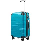 COOLIFE Set of 3 suitcases, M+L+XL, ABS hard case, with wheels and TSA | Quiet Wheels, YKK Zippers, Impact Resistant Corners,
