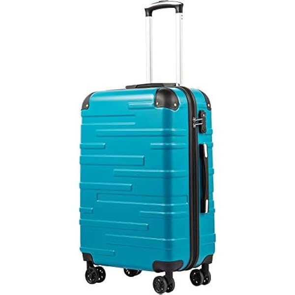 Roll Road FLEX Kofferset, blauw, 55/65 cm, hard ABS, zijcijferslot, 91 l, 5,58 kg, 4 wielen, handbagage, blauw, één maat, kofferset, Blauw, Eén maat, kofferset