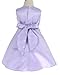 Satin Occasion Baby Girl Infant Pageant Christening Dress Lilac 18 Months (L6339b-L)