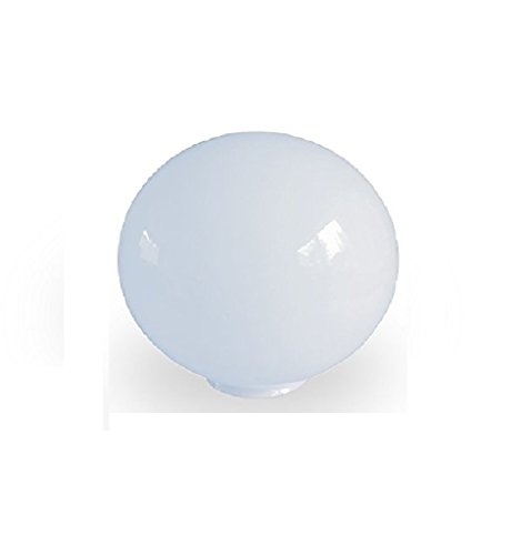 12.5cm Durchmesser Weiß Glas Ersatz Kugel Lampenschirme. Kreisumfang: 39cm, Loch: 5.0cm Durchmesser, Hals (Außenbreite): 5.6cm Durchmesser.