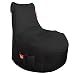 Produktbild GAMEWAREZ Classic Onyx Gaming Sitzsack, Made in Germany, für PS4, XBOX360, XboxOne, Nintendo DS, Nintendo Switch, Smartphone. Schwarz mit schwarzer Mesh-Oberfläche, Tasche und Kopfhörerhalterung