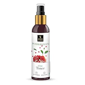 Good Vibes Pomegranate Glow Toner 120 ml, Anti Ageing Hydrating Light Weight Moisturizing Face Spray Toner for All Skin Types, Natural, No Alcohol, Parabens & Sulphates, No Animal Testing