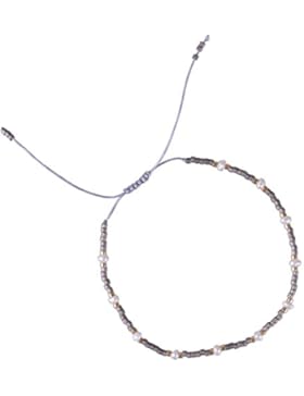 KELITCH Muschelperle Perlen Freundschaft Armband Handmade Wicklen Boho Charm Armreifen