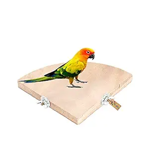 Western Era Corner Platform/Perch/Stand Bird Toy for Small Birds (4 Inches)