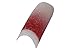 Effect Beauty 100pcs Red Fade Glitter Nail Tips