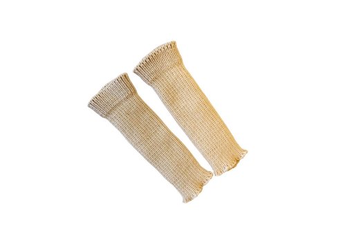 100% Merino Wool LEG Warmers Baby Newborn Unisex Knit Knitted Sling (S, Beige)