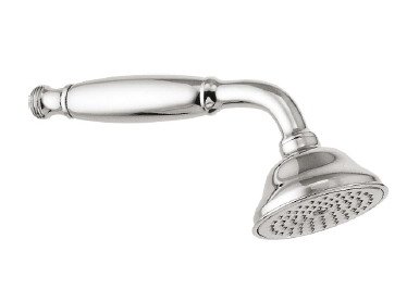 Massive Messing Metall Nostalgie Handbrause Brausekopf Chrom