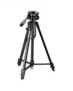 Kamron KT-285 Lightweight Professional Alluminium Tripod Maximum Load Capacity up to 5 kg 5.57 Ft. Tall Camera Tripod for DSLR & Video Cameras