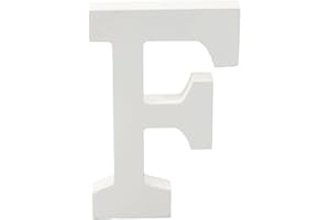 HOME SOLAZZIA Lettere e numeri in legno decorativo 15 cm (F)