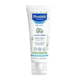 Mustela HydraBebe Facial Cream Normal Skin, White, 40ml